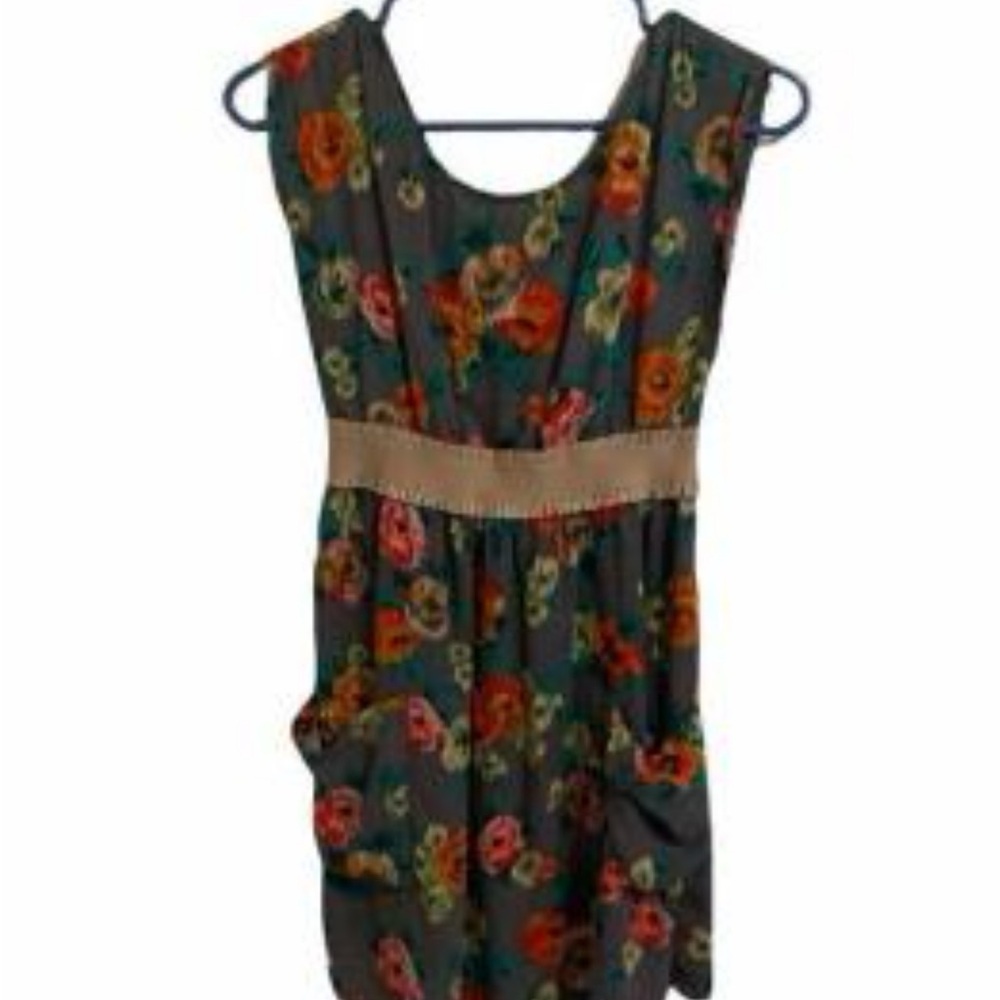 Anthro A Is For Audrey Floral mini Dress